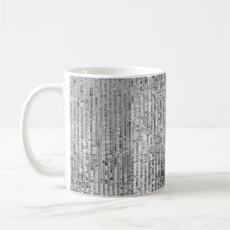 Mug Paillettes en argent motif transparent