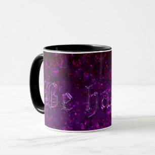 Mug Paillettes scintillent brillent violet confettis s