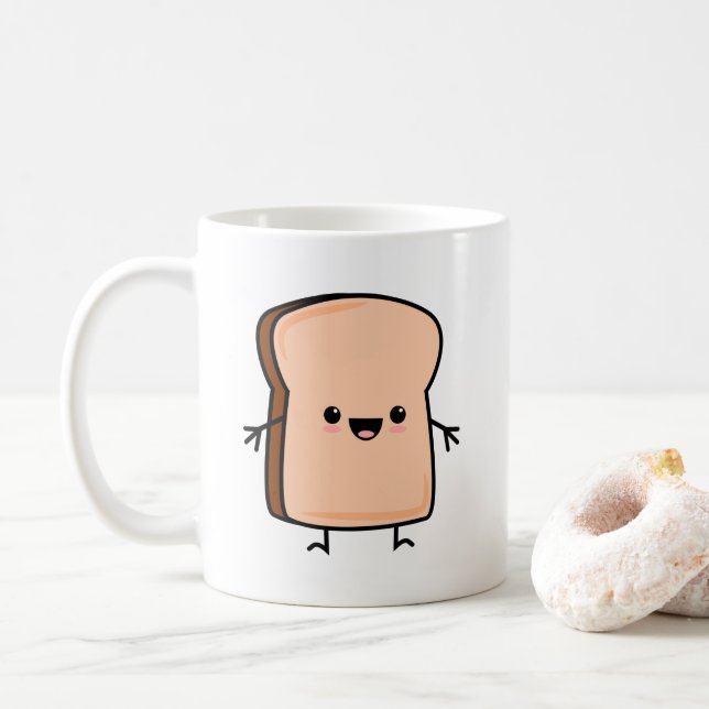 Mug Pain de pain de toast mignon (Avec donut)