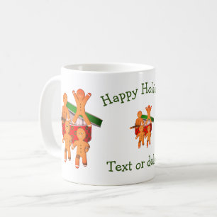 Mug Pain d'épices Hommes Fêtes de Noël personnalisées
