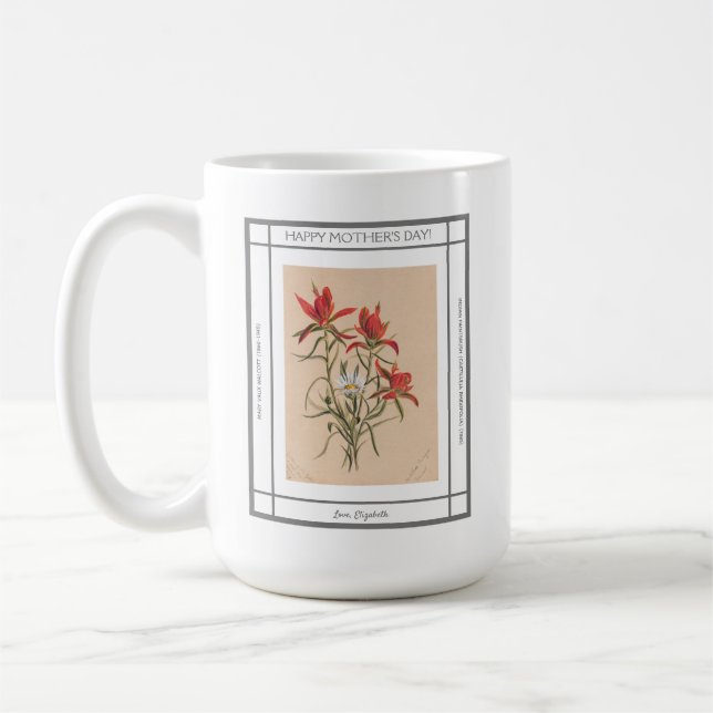 Mug Paintbrush Vintage Fête des Mères (Gauche)