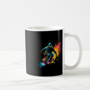 Mug Painted Snowboarder Hommes Artistes Garçons Snowbo