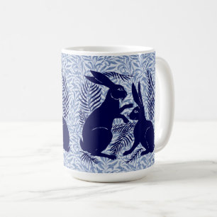 Mug Paire Art nouveau de lapins De Morgan et Morris