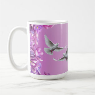 Mug Paire De Belles Colombes Blanches