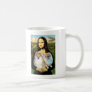 Mug Paire de Pomeranians 3 - Mona Lisa