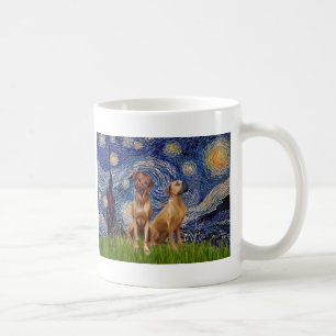 Mug Paire de Ridgeback Rhodésiens - Nuit étoilée