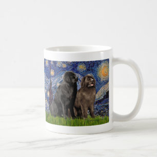 Mug Paire de Terre-Neuve - Nuit étoilée