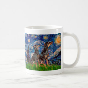 Mug Paire Doberman - Nuit étoilée