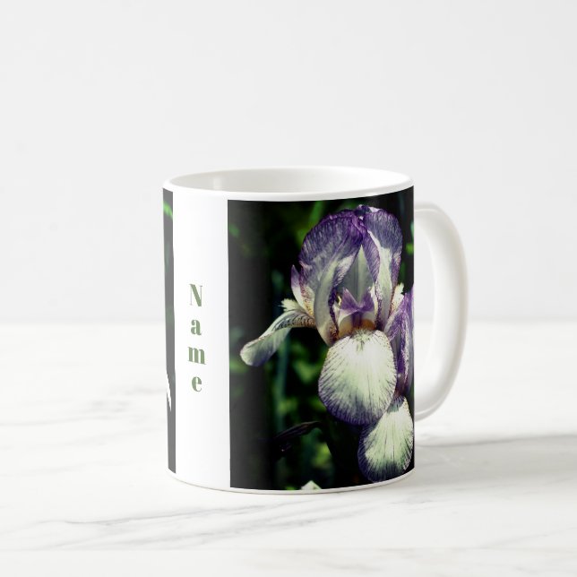 Mug Paire Fleur Iris Personnalisée (Devant droit)