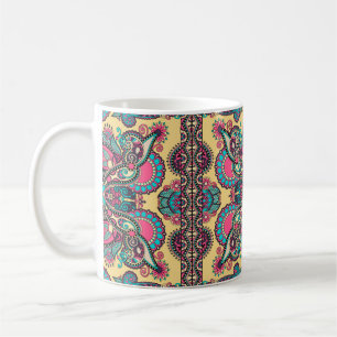 Mug Paisley bandanna fleurie traditionnelle ornemental