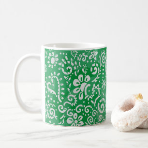 Mug Paisley coeur vert