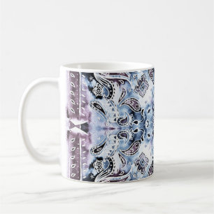 Mug Paisley motif : aquarelle, desi de châle dessiné à