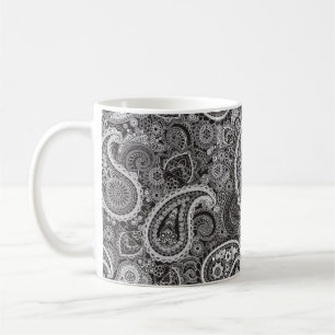 Mug Paisley noir et blanc