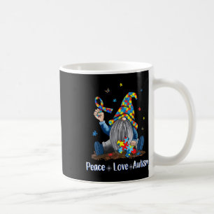 Mug Paix Amour Autisme Gnome Autisme Tie Dye Autisme A