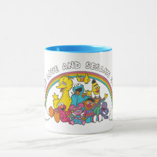 Mug Paix, Amour et Rue Sésame
