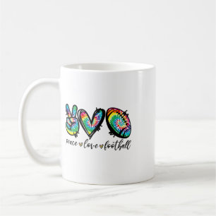 Mug Paix Amour Joueur de Footll Tie Dye Footll América