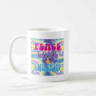 Mug Paix Amour & Retraite avec Tie Dye