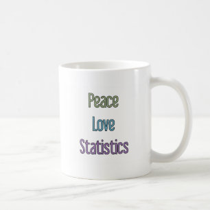 Mug Paix, amour, statistiques