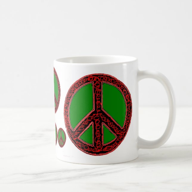 Mug Paix de gribouillis (Droite)