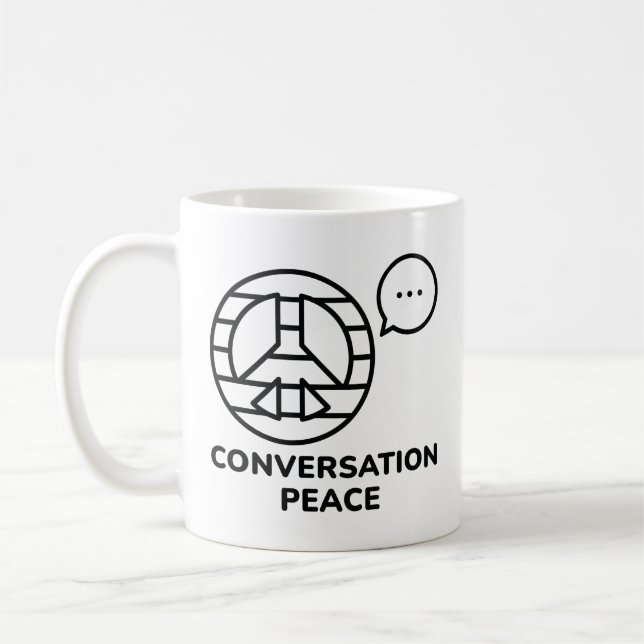 Mug Paix de la conversation (Gauche)