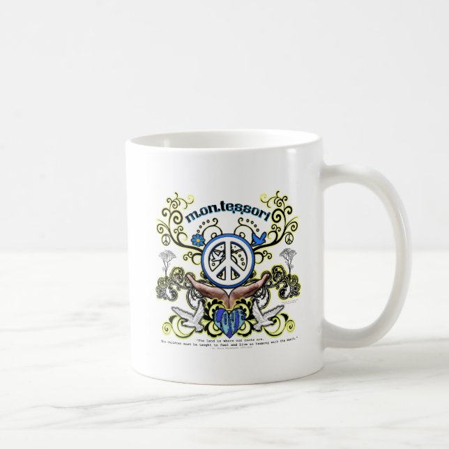 Mug Paix de Montesori (Droite)