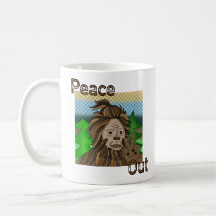 Mug Paix dehors   Bigfoot Sasquatch Pop Art
