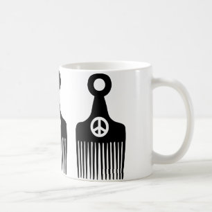 Mug Paix des cheveux afro