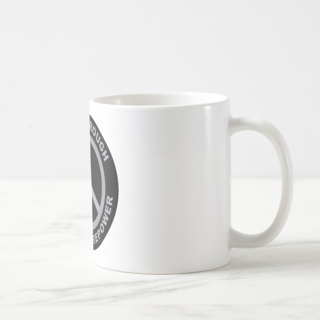 Mug Paix par la puissance de feu supérieure (Droite)