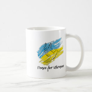 Mug Paix pour l'Ukraine Solidarité Paix Cœur Ukrainien