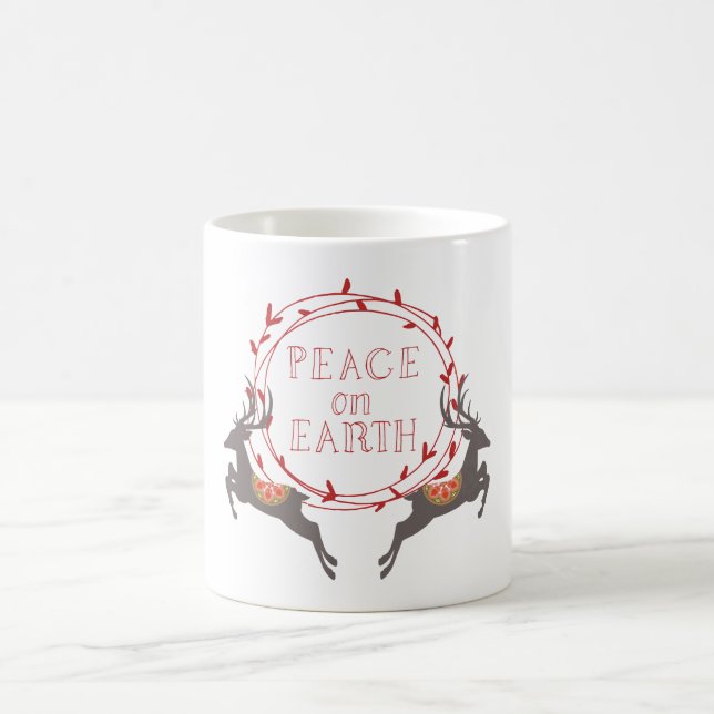 Mug Paix sur Terre Reindee vacances (Centre)