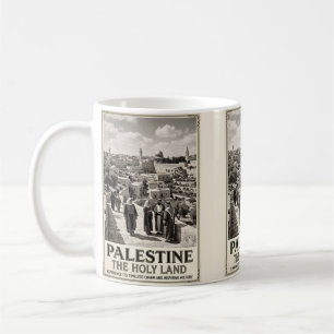 Mug Palestine Terre Sainte Art de Voyage Rétro