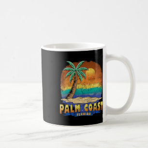 Mug Palm Coast Florida Vintage Souvenir dénudé