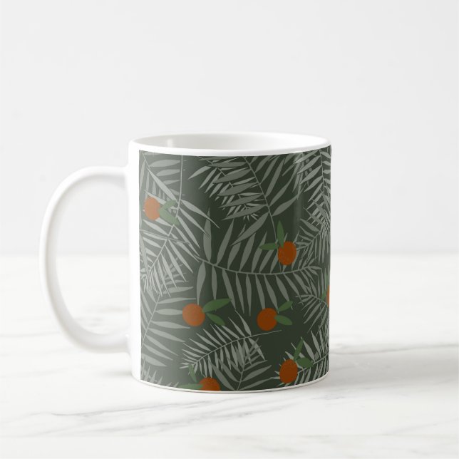Mug Palm Feuilles & Oranges (Gauche)