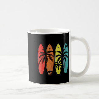 Mug Palmier Rétro Plage Tropicale Hawaïenne Planche de