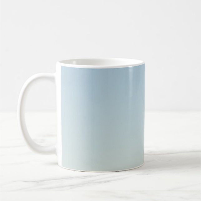 Mug Palmier vert sous ciel blanc le matin (Gauche)