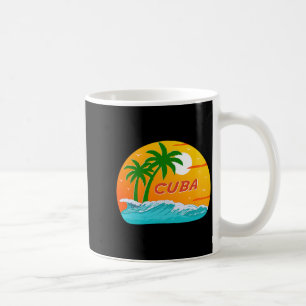 Mug Palmiers de Cuba Plage caraïbe Coucher de soleil L