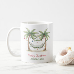 Mug Palmiers de Noël Côtiers Avec Hamac