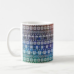 Mug Palmiers de Noël et tongs