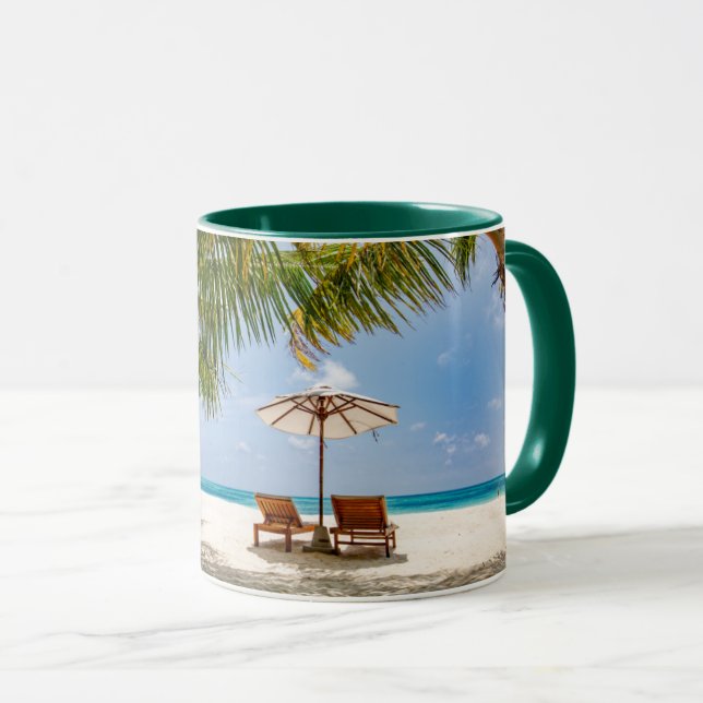 Mug Palmiers | Moody Sky (Devant droit)