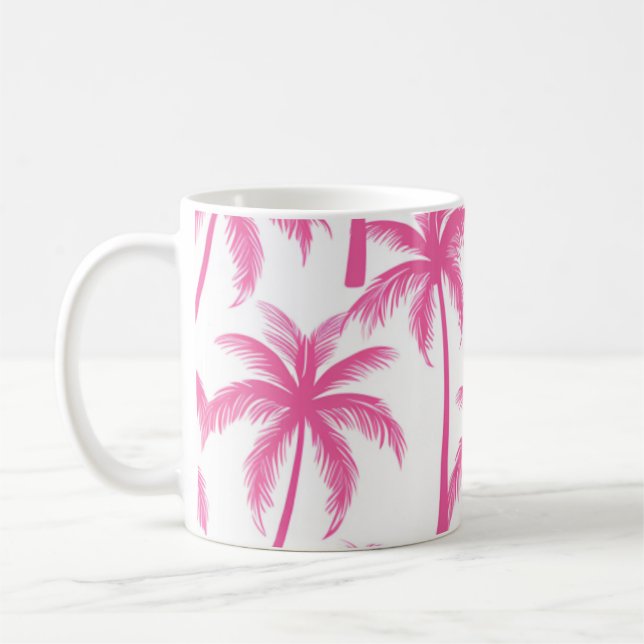 Mug Palmiers roses (Gauche)