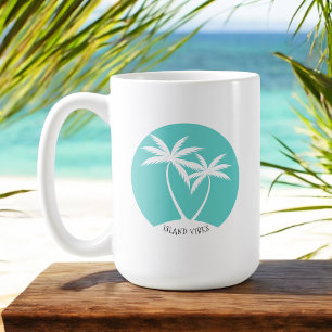 Mug Palmiers tropicaux Cool de l'île Vibes
