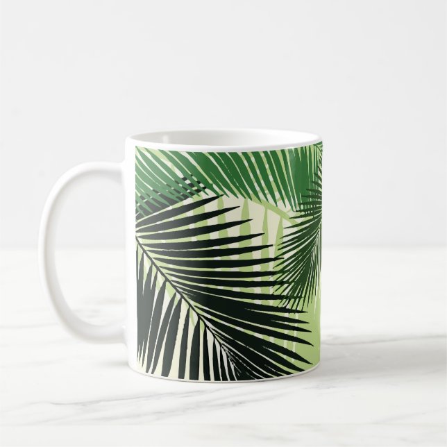 Mug Palmiers tropicaux Monocolor (Gauche)