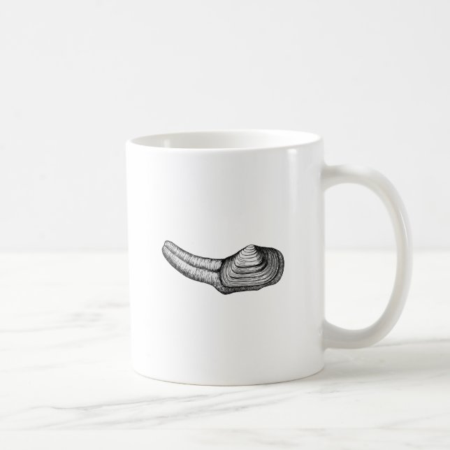 Mug Palourde de Geoduck (illustration noire et (Droite)