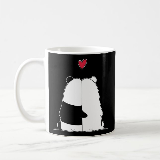 Mug Panda Bear Polar Bear Love Day (Gauche)