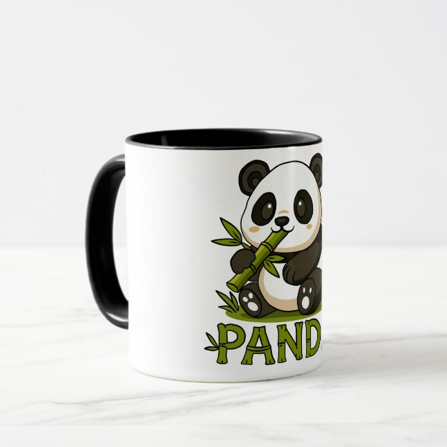 Mug panda et bambou (Devant gauche)