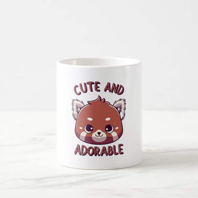 Mug Panda rouge mignonne et adorable (Centre)