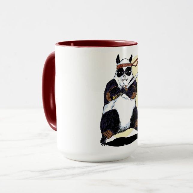 Mug Panda samouraï (Devant gauche)
