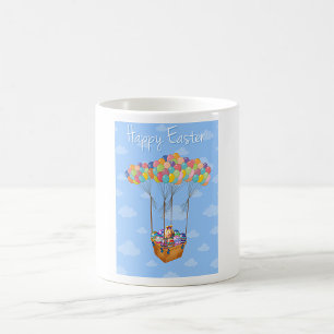 Mug Panier à ballons de Pâques avec des oeufs colorés