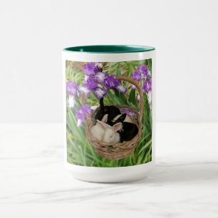 Mug Panier adorable de bébés lapins