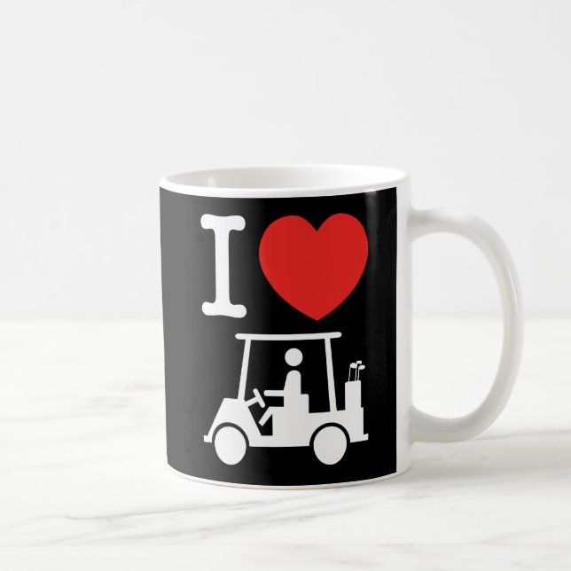 Mug Panier de golf I Heart (Love) (Droite)
